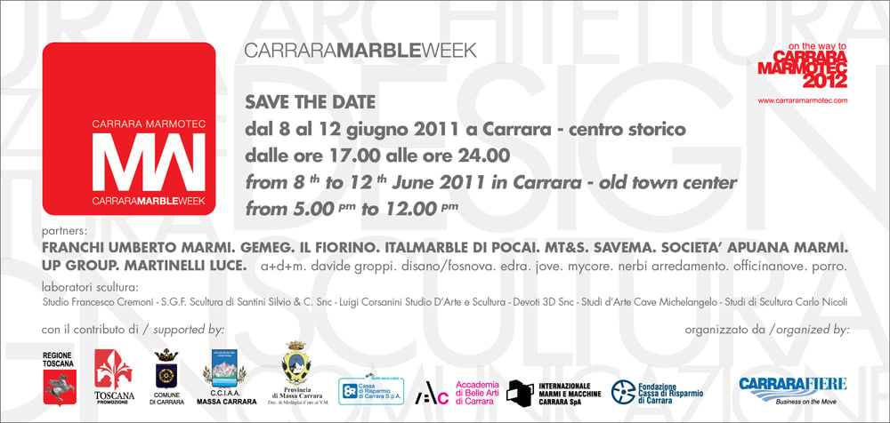 Carrara Marble Week